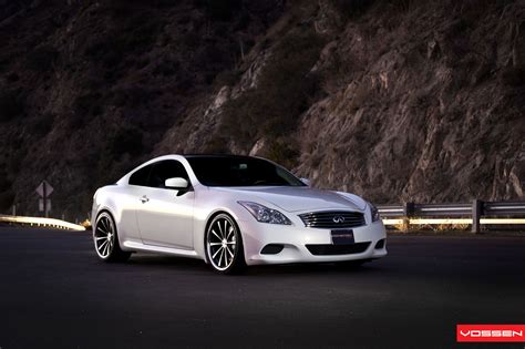 Pearl White Infiniti G37 Boasting Forged Rims by Vossen — CARiD.com Gallery