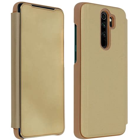 Etui z Klapką Lustrzane Etui do Xiaomi Redmi Note 8 Pro Złote