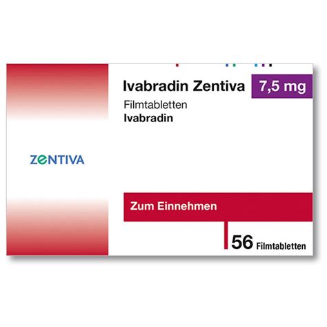 Ivabradin Zentiva 7 5 Mg 56 St Mit Dem E Rezept Kaufen Shop Apotheke