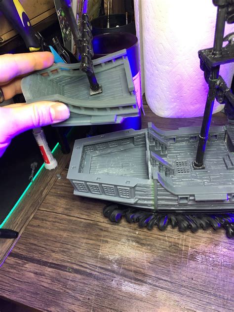 3D Printable Pirate Ship The Menace / Corsair Sailing / Galleon / Playable Interior / Pre ...