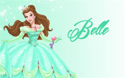 Disney Princess Belle Green Dress