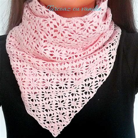 This Lace Scarf Is Easy To Crochet Perfect If You Are A Beginner The