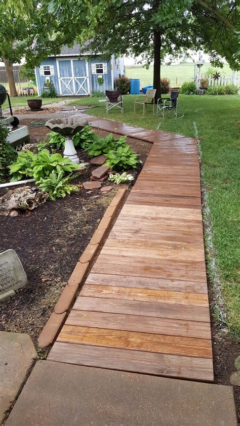 Gardeners Supply Company Recycled Rubber Walkway Railroad Tie Stepping