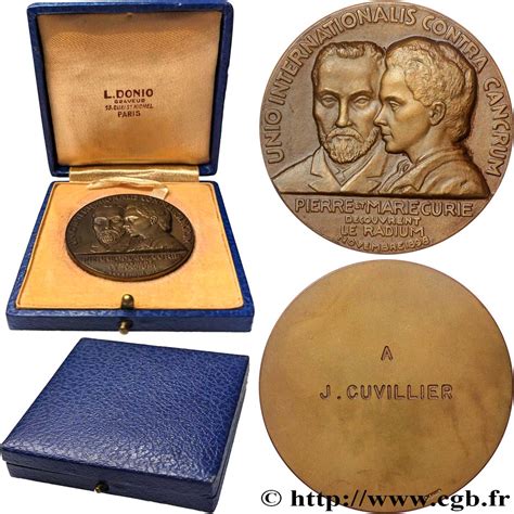 Science And Scientific Médaille Pierre Et Marie Curie Fme804620 Medals