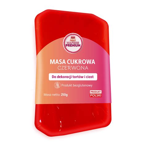 MASA CUKROWA LUKIER PLASTYCZNY CZERWONA 250G 12370445250 Allegro Pl