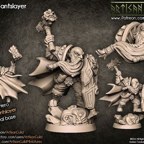 Alvar Giantslayer Dwarf Resin Miniature For D D Dungeons And Dragons