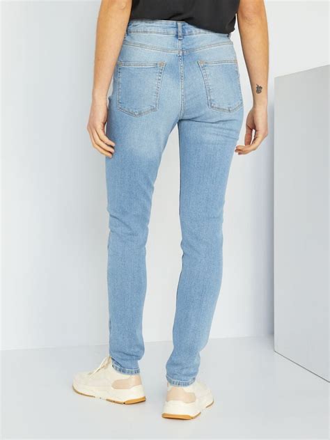 Jean Slim Taille Haute L Triple Stone Kiabi