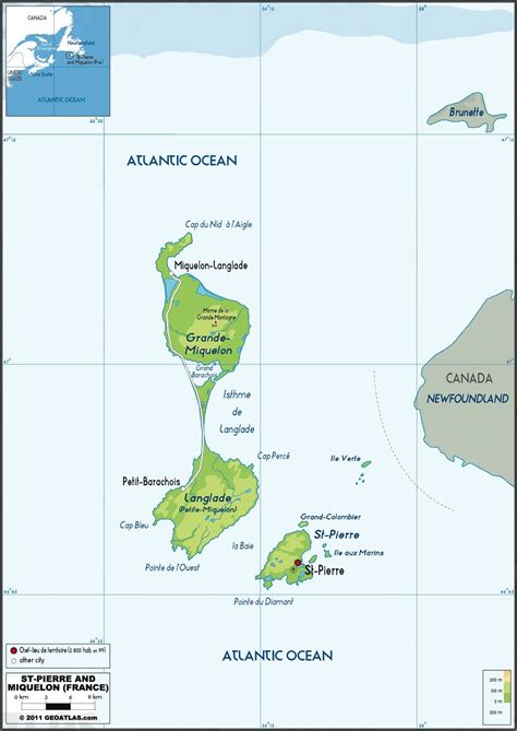 St Pierre et Miquelon Map • mappery