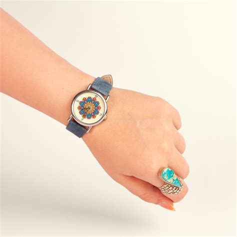 Blue Persian Tile Pattern Watch Persis Collection