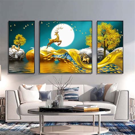 20 mẫu tranh Canvas treo tường phòng khách nên xem