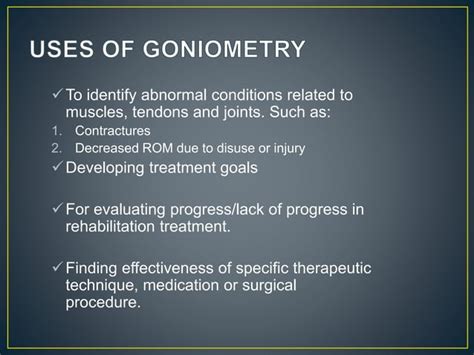 Goniometry PPT