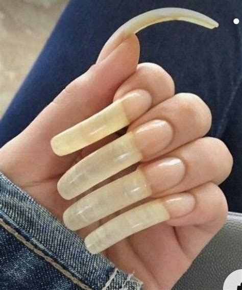 Pin By Percy On Curved Nails Curved Nails Long Natural