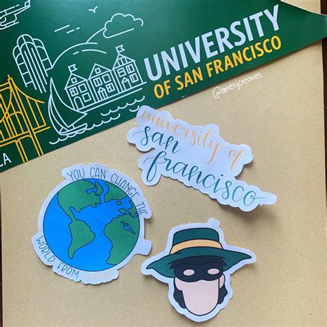 Custom College Sticker Pack Perfect For Laptops Notebooks Etsy