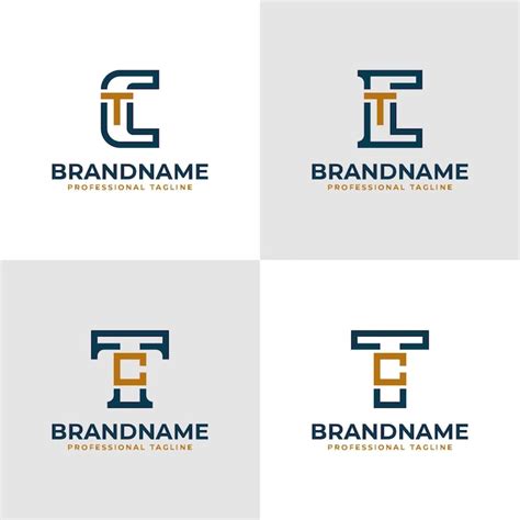 Premium Vector Elegant Letters Ct And Tc Monogram Logo Suitable For