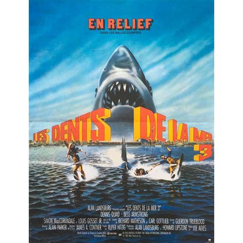 JAWS 3-D Movie Poster 15x21 in.