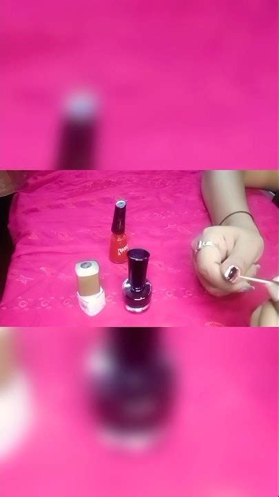 Simple Nail Art 💅 At Home Nail Design Nailart Nails Beautytips