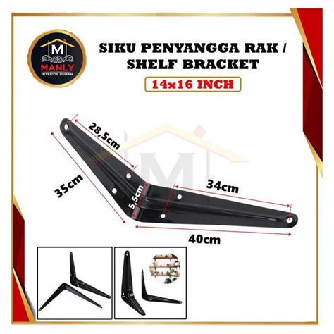 Jual Siku Penyangga Rak Besi Breket Ambalan Shelf Bracket Rak Gantung