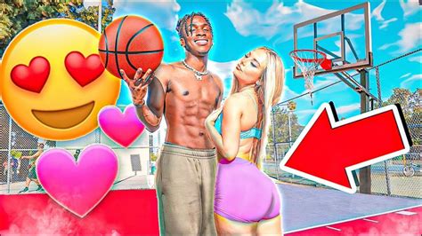 1v1 Strip Basketball Against Freaky Ig Model Things Got Steamy Youtube