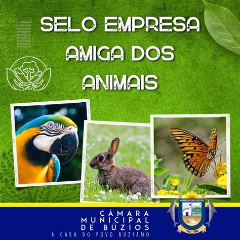 Projeto Visa Criar Selo Empresa Amiga Dos Animais C Mara Municipal De