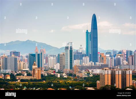 Shenzhen, China downtown city skyline Stock Photo - Alamy