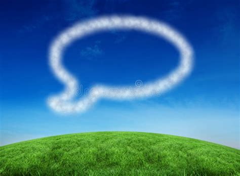 composite image  cloud  shape  speech bubble stock illustration