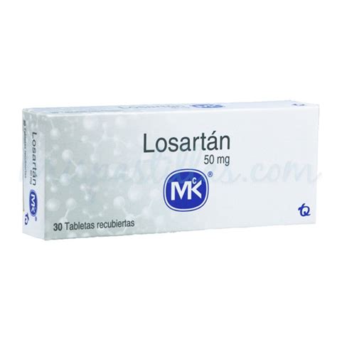 Losartan 50mg Lozarten 30 Tabletas Drogas Exito