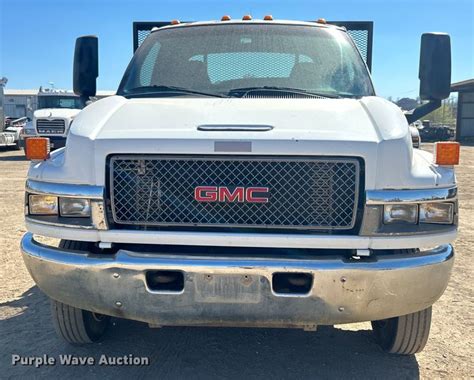 2006 Gmc C5500 Dump Flatbed Truck In Tulsa Ok Item Do1023 For Sale Purple Wave