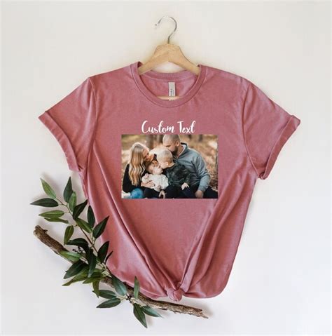 Custom Photo Shirt Custom Shirt Custom Picture Tshirt Etsy