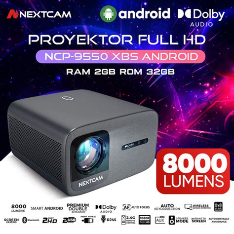 Promo Proyektor Nextcam Xbs 9550 Projector Android Wifi Bluetooth