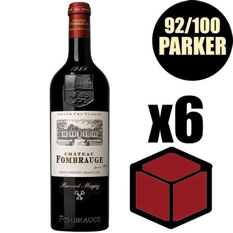 X6 Château Fombrauge 2016 75 cl AOC Saint Emilion Grand Cru Classé Vin