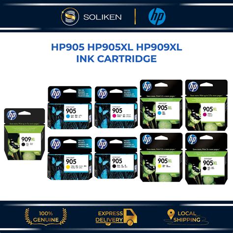 Hp 905 905xl 909xxl Officejet Pro 6950 6956 6960 6966 6970 T6l89aa T6l93aa T6l97aa T6m01aa