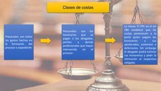 Costos Y Costas Procesales Ppt