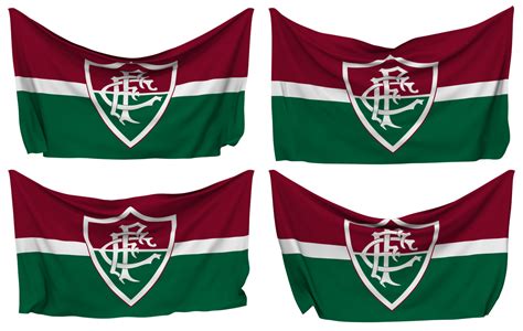 Fluminense Amerikaans Voetbal Club Vastgemaakt Vlag Van Hoeken