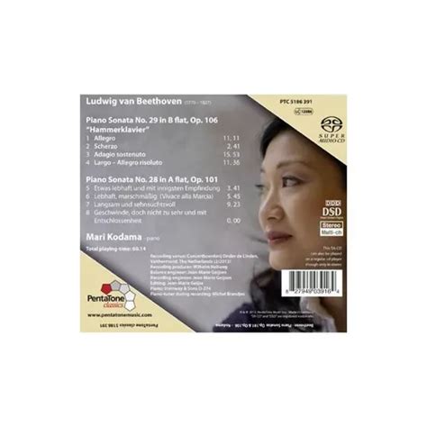 Beethoven Kodama Mari Piano Sonatas Hybrid Sacd Usa Sacd En Venta En