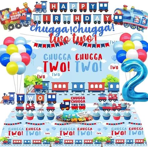 Chugga Chugga Two Two Party Supplies Train 2nd Birthday Party Supplies