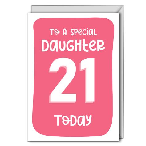 Personalised Cards And Ts Online 21st Birthday Card Special Daughter