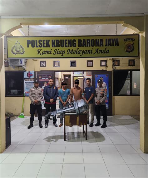 Dua Warga Banda Aceh Ditangkap Polisi Karena Curi Mesin Speed Boat