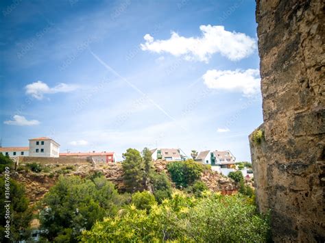 The medieval castle of the town of Buñol, also known as Bunyol or Bunol ...