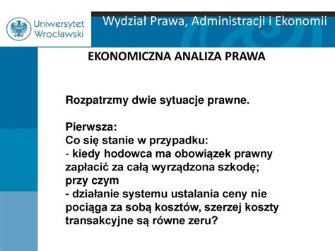 EKONOMICZNA ANALIZA PRAWA Ppt Pobierz