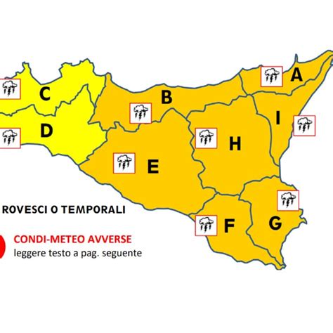 Maltempo Oggi Allerta Arancione In Sicilia Gialla Sulla Calabria