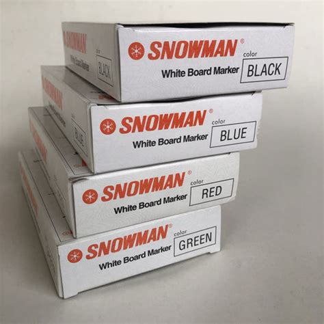 Jual Spidol Whiteboard Snowman Bg Board Marker Lusin Hitam Kota