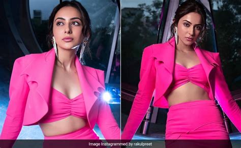 In A Three Piece Skirt Suit Rakul Preet Singh Is Always Looking On