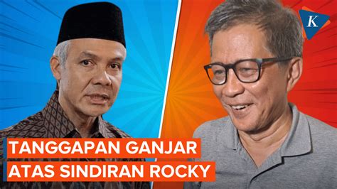 Tanggapan Ganjar Atas Sindiran Dari Rocky Gerung