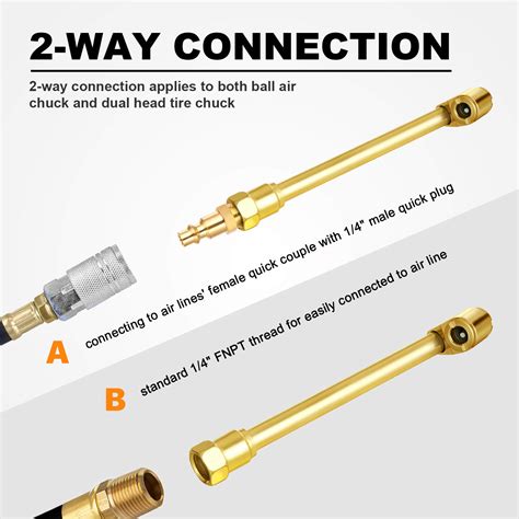 Snapklik Way Connection Air Chuck Set Inch Female Npt