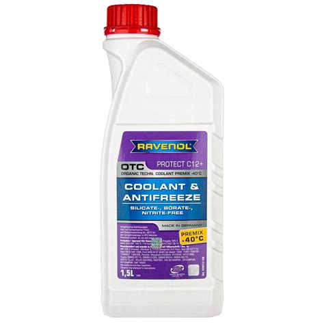 RAVENOL OTC Coolant Antifreeze C12+ Premix 1.5L fioletowy płyn do ...