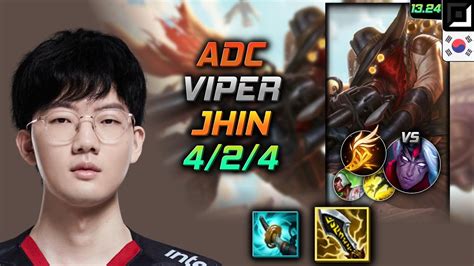 Jhin Adc Build Viper Infinity Edge Fleet Footwork LOL KR GrandMaster