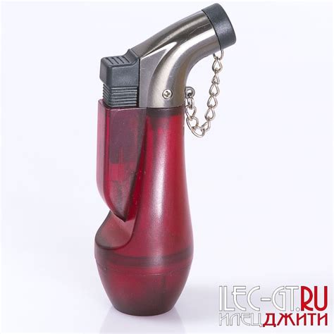 Купить зажигалку автоген бордового цвета