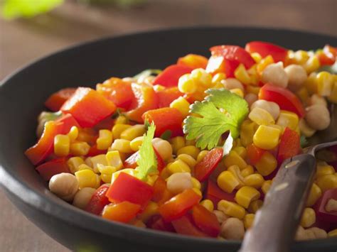 Salade De Maïs Poivrons Et Pois Chiche Facile Et Rapide Découvrez