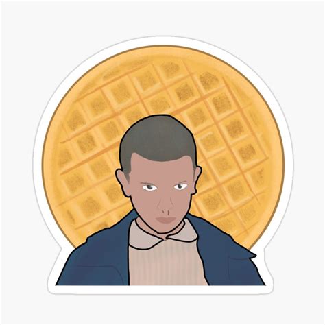 Stranger Things Eleven Eggo Sticker By Unseenghost In 2021 Eleven