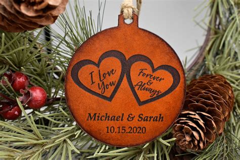 Personalized Wedding Ornament Anniversary Ornament Christmas Ornaments